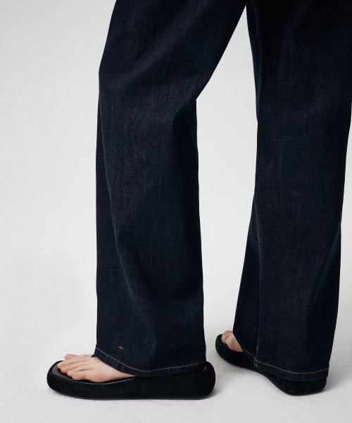 MUSINSA STANDARD WOMAN MUSINSA STANDARD WOMAN Denim Wide Pants Deep Indigo