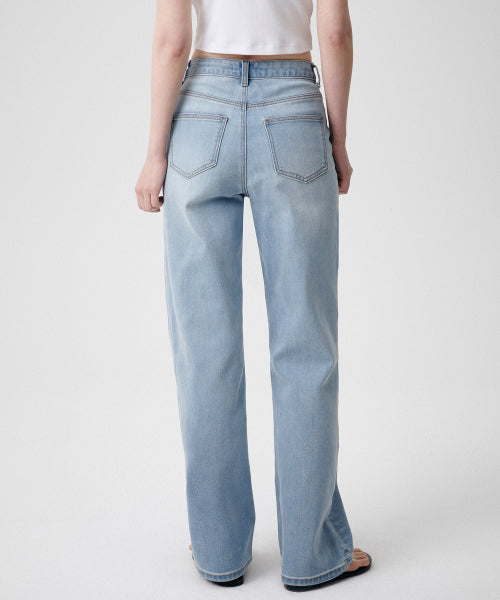 MUSINSA STANDARD WOMAN MUSINSA STANDARD WOMAN Denim Straight Pants Light Indigo