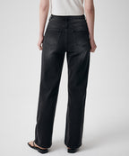 MUSINSA STANDARD WOMAN Straight Denim Pants - Washed Black