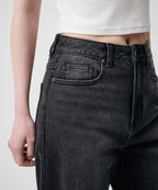 MUSINSA STANDARD WOMAN Straight Denim Pants - Washed Black