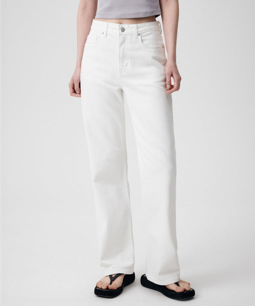 MUSINSA STANDARD WOMAN MUSINSA STANDARD WOMAN Denim Straight Pants White