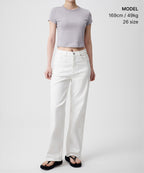 MUSINSA STANDARD WOMAN MUSINSA STANDARD WOMAN Denim Straight Pants White