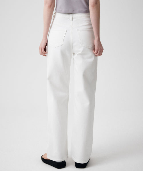 MUSINSA STANDARD WOMAN MUSINSA STANDARD WOMAN Denim Straight Pants White