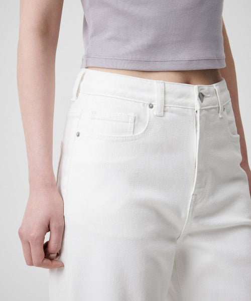 MUSINSA STANDARD WOMAN MUSINSA STANDARD WOMAN Denim Straight Pants White