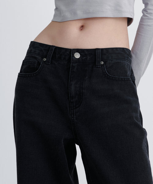 MUSINSA STANDARD WOMAN MUSINSA STANDARD WOMAN Denim Low Rise Wide Pants