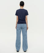 MUSINSA STANDARD WOMAN MUSINSA STANDARD WOMAN Denim Low Rise Wide Pants [Light Indigo]