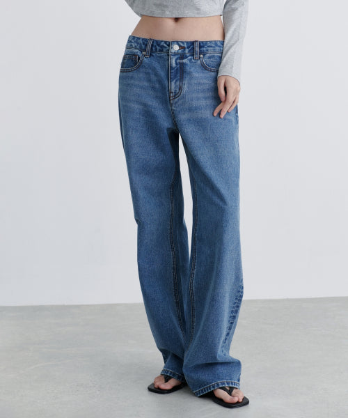 MUSINSA STANDARD WOMAN MUSINSA STANDARD WOMAN Denim Pants Medium Indigo