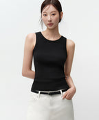 MUSINSA STANDARD WOMAN MUSINSA STANDARD WOMAN Women's Essential Tank Top Black
