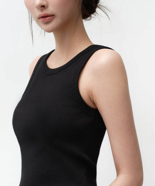 MUSINSA STANDARD WOMAN MUSINSA STANDARD WOMAN Women's Essential Tank Top Black