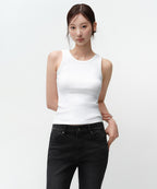 MUSINSA STANDARD WOMAN MUSINSA STANDARD WOMAN Women's Essential Tank Top [White]