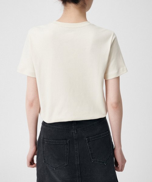 MUSINSA STANDARD WOMAN MUSINSA STANDARD WOMAN Women's Basic Crew Neck T-Shirt (Ecru)