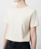 MUSINSA STANDARD WOMAN MUSINSA STANDARD WOMAN Women's Basic Crew Neck T-Shirt (Ecru)