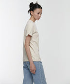 MUSINSA STANDARD WOMAN MUSINSA STANDARD WOMAN Women's Basic Crew Neck T-Shirt (Ecru)