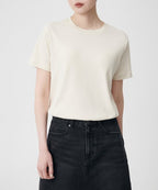MUSINSA STANDARD WOMAN MUSINSA STANDARD WOMAN Women's Basic Crew Neck T-Shirt (Ecru)