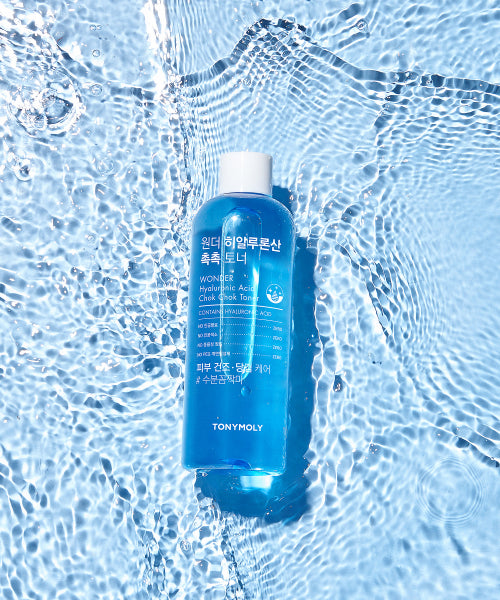TONYMOLY Wonder Hyaluronic Acid Moist Toner 500ml (+ hyaluronic acid mask included)