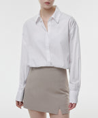 MUSINSA STANDARD WOMAN MUSINSA STANDARD WOMAN Cotton Nylon Oversized Shirt (White)