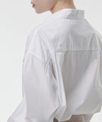 MUSINSA STANDARD WOMAN MUSINSA STANDARD WOMAN Cotton Nylon Oversized Shirt (White)