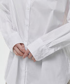 MUSINSA STANDARD WOMAN MUSINSA STANDARD WOMAN Cotton Nylon Oversized Shirt (White)