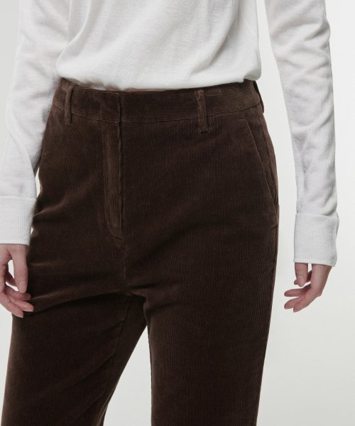 MUSINSA STANDARD WOMAN MUSINSA STANDARD WOMAN Boot Cut Corduroy Pants (Brown)