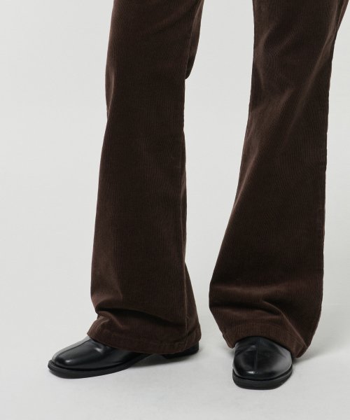 MUSINSA STANDARD WOMAN MUSINSA STANDARD WOMAN Boot Cut Corduroy Pants (Brown)