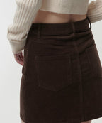 MUSINSA STANDARD WOMAN MUSINSA STANDARD WOMAN Women's Corduroy Mini Skirt (Brown)