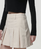 MUSINSA STANDARD WOMAN MUSINSA STANDARD WOMAN Corduroy Pleated Mini Skirt [Cream]