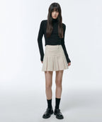 MUSINSA STANDARD WOMAN MUSINSA STANDARD WOMAN Corduroy Pleated Mini Skirt [Cream]