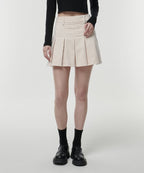 MUSINSA STANDARD WOMAN MUSINSA STANDARD WOMAN Corduroy Pleated Mini Skirt [Cream]