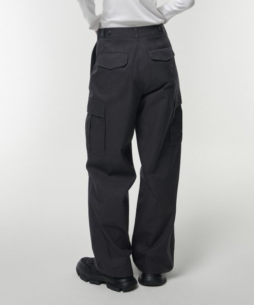 MUSINSA STANDARD WOMAN MUSINSA STANDARD WOMAN Women's Wide Cargo Pants Dark Gray