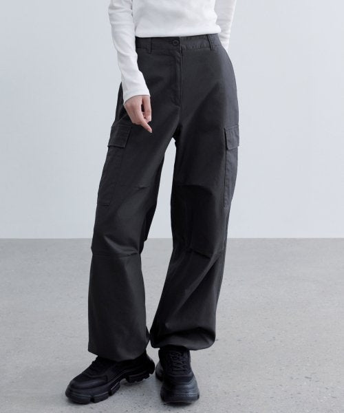 MUSINSA STANDARD WOMAN MUSINSA STANDARD WOMAN Women's Wide Cargo Pants Dark Gray