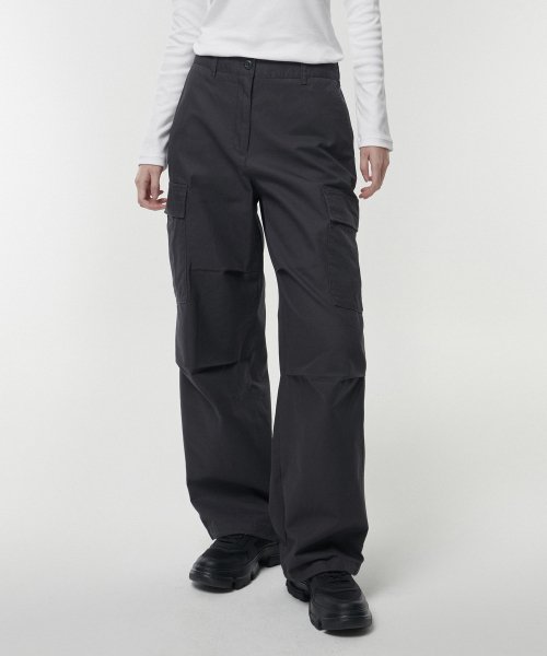 MUSINSA STANDARD WOMAN MUSINSA STANDARD WOMAN Women's Wide Cargo Pants Dark Gray