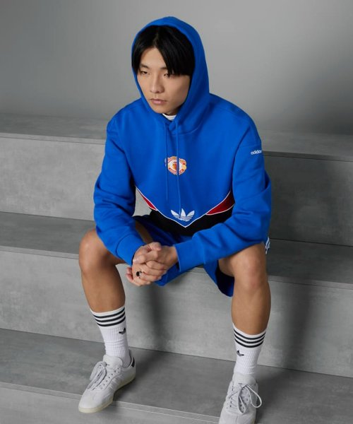 ADIDAS ADIDAS Hoodie Black:Blue