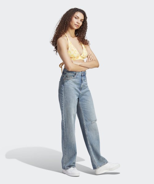 ADIDAS ADIDAS AOP bralette - yellow