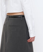 MUSINSA STANDARD WOMAN MUSINSA STANDARD WOMAN Women's Slim Fit Crop Shirt (White)