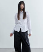 MUSINSA STANDARD WOMAN MUSINSA STANDARD WOMAN Slim Fit Shirt (White)
