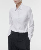 MUSINSA STANDARD WOMAN MUSINSA STANDARD WOMAN Slim Fit Shirt (White)