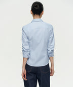 MUSINSA STANDARD WOMAN MUSINSA STANDARD WOMAN Slim Fit Shirt (Sky Blue)