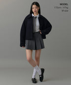 MUSINSA STANDARD WOMAN MUSINSA STANDARD WOMAN Coat Short Mac [Navy]