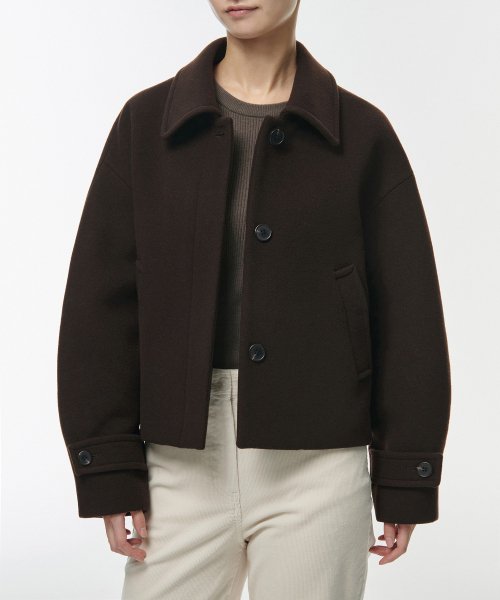 MUSINSA STANDARD WOMAN MUSINSA STANDARD WOMAN Women's Coat Dark Brown