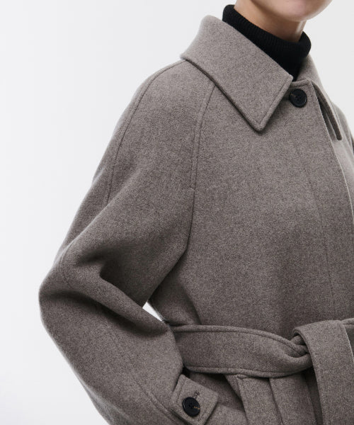 MUSINSA STANDARD WOMAN MUSINSA STANDARD WOMAN Coat Women's Cashmere Blend Balmacan Robe [Taupe]