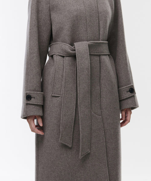MUSINSA STANDARD WOMAN MUSINSA STANDARD WOMAN Coat Women's Cashmere Blend Balmacan Robe [Taupe]