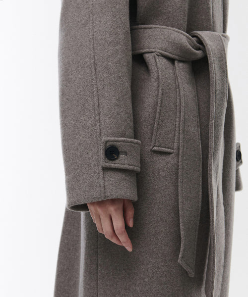 MUSINSA STANDARD WOMAN MUSINSA STANDARD WOMAN Coat Women's Cashmere Blend Balmacan Robe [Taupe]