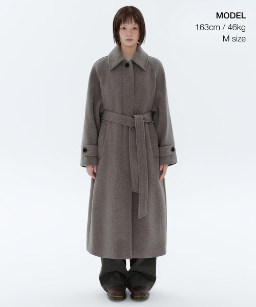 MUSINSA STANDARD WOMAN MUSINSA STANDARD WOMAN Coat Women's Cashmere Blend Balmacan Robe [Taupe]