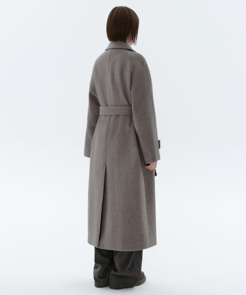 MUSINSA STANDARD WOMAN MUSINSA STANDARD WOMAN Coat Women's Cashmere Blend Balmacan Robe [Taupe]