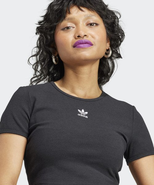 ADIDAS ADIDAS Lip Crop Tee - Black