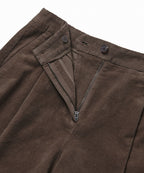 MUSINSA STANDARD WOMAN MUSINSA STANDARD WOMAN Women's One Tuck Wide Corduroy Shorts [Khaki Brown]