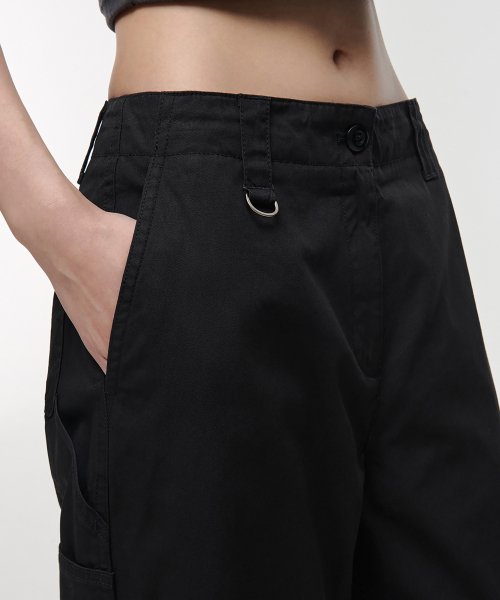 MUSINSA STANDARD WOMAN MUSINSA STANDARD WOMAN Women's Wide Carpenter Pants (Black)