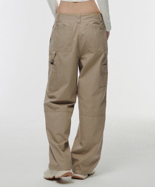MUSINSA STANDARD WOMAN MUSINSA STANDARD WOMAN Women's Wide Carpenter Pants (Beige)