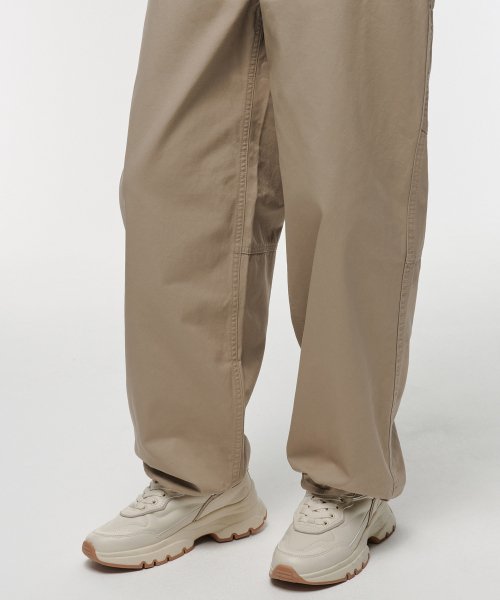 MUSINSA STANDARD WOMAN MUSINSA STANDARD WOMAN Women's Wide Carpenter Pants (Beige)