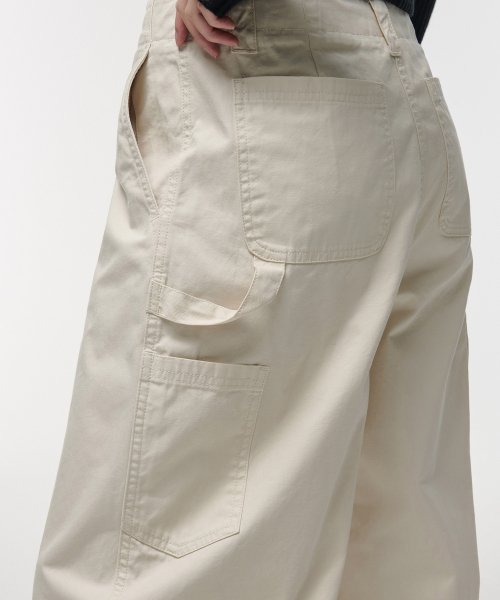 MUSINSA STANDARD WOMAN MUSINSA STANDARD WOMAN Women's Wide Carpenter Pants Cream